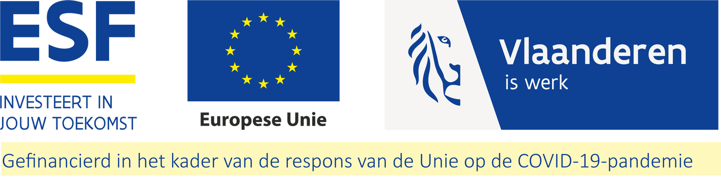 Combinatielogo van Europa en Vlaanderen